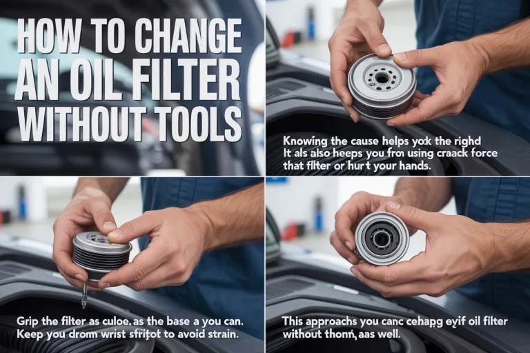 How to Change an Oil Filter Without Tools
