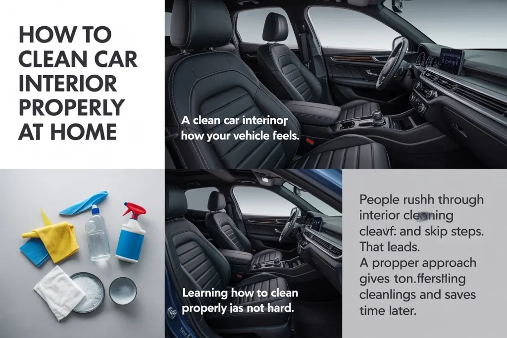 How to Clean Car Interior Properly at Home