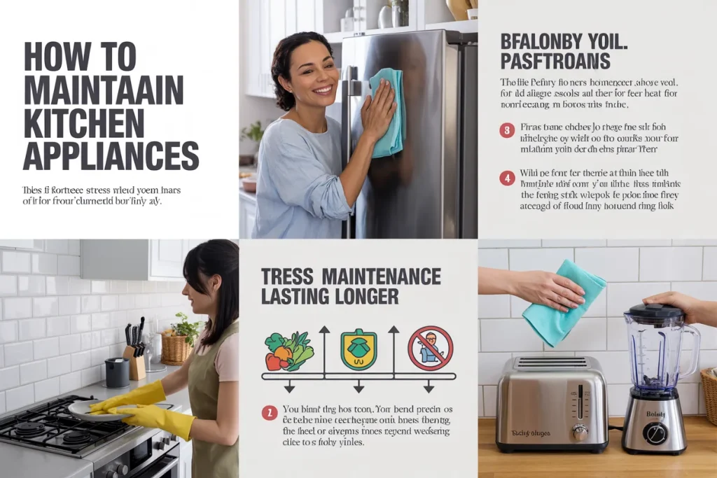 How to Maintain Kitchen Appliances