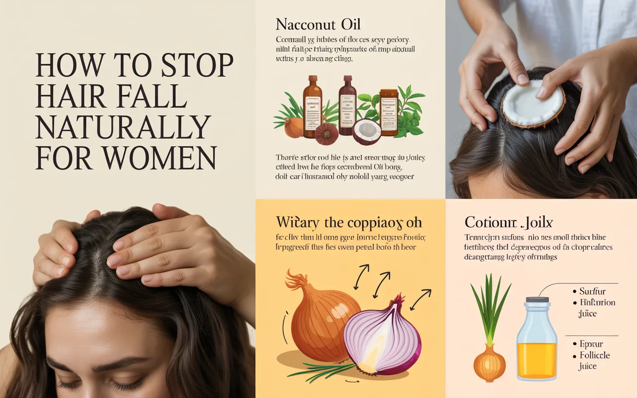 How To Stop Hair Fall Naturally For Women