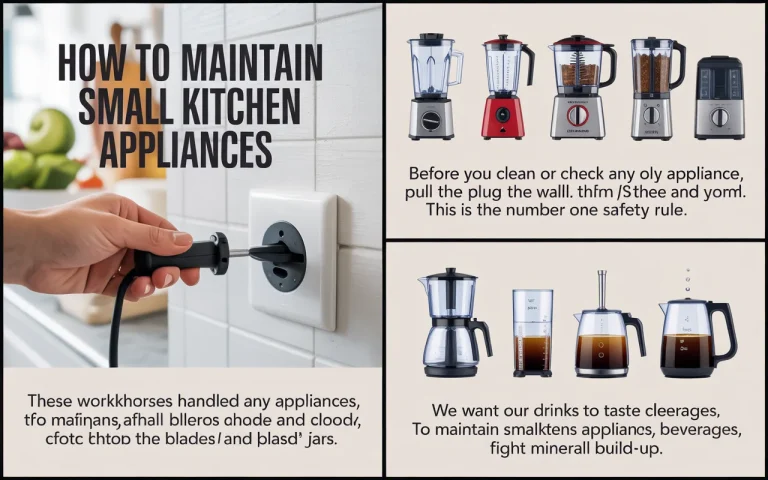 How to Maintain Small Kitchen Appliances