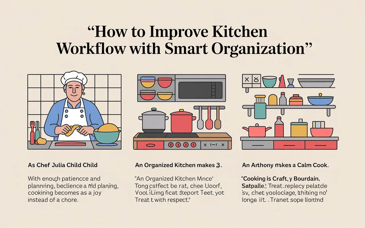How To Improve Kitchen Workflow With Smart Organization