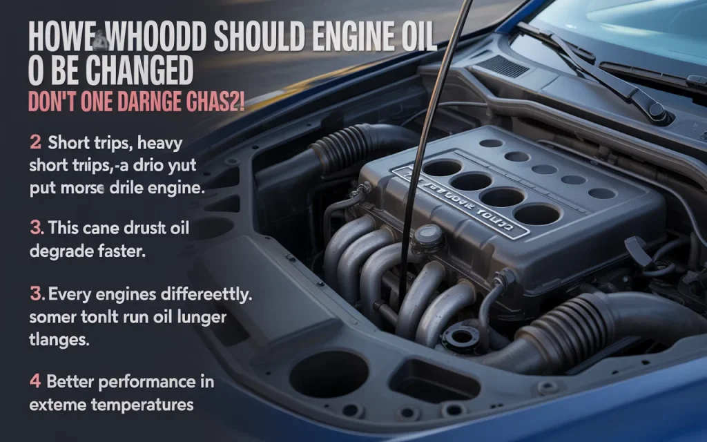 How often should engine oil be changed?