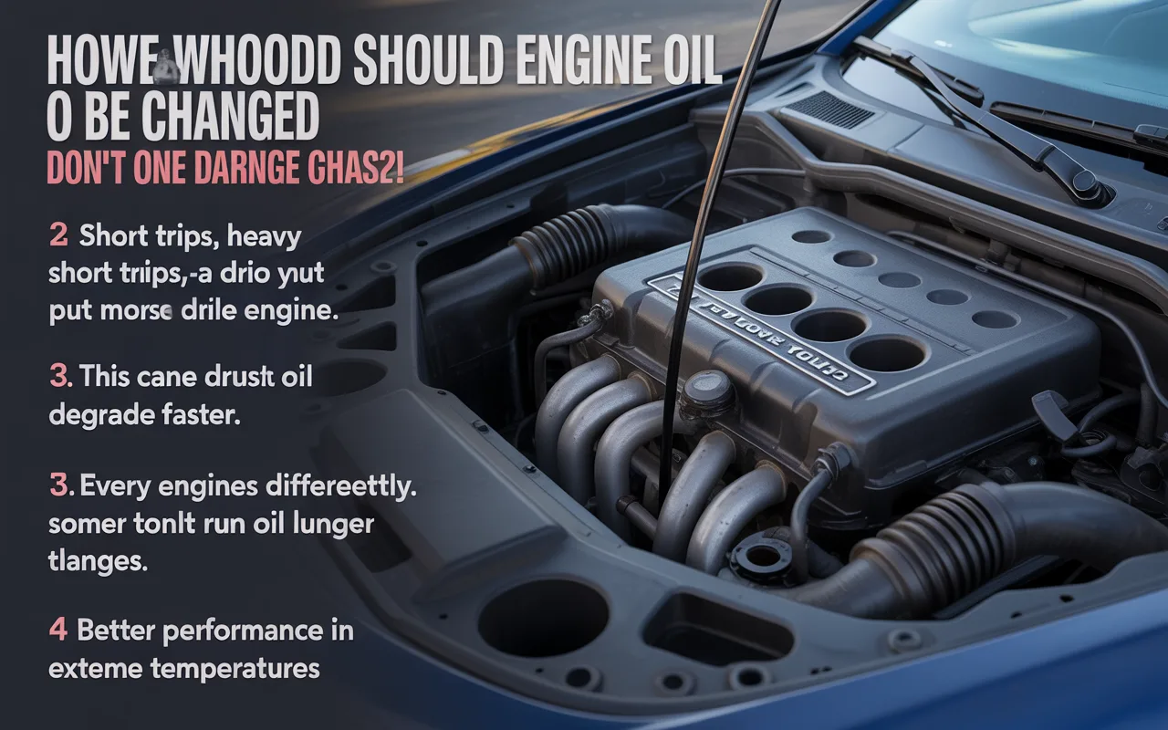 How often should engine oil be changed?