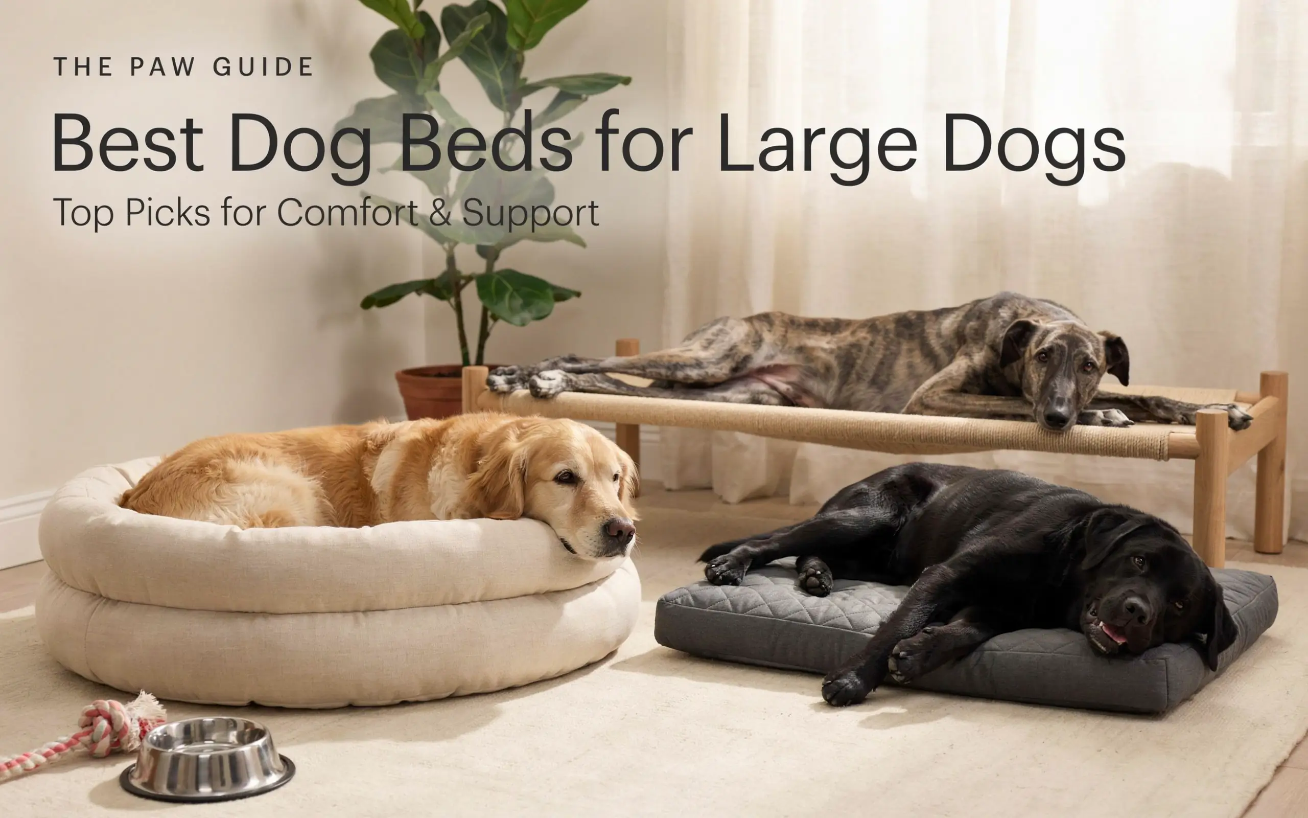 Best Dog Beds for Large Dogs: Finding the Right Comfort and Support