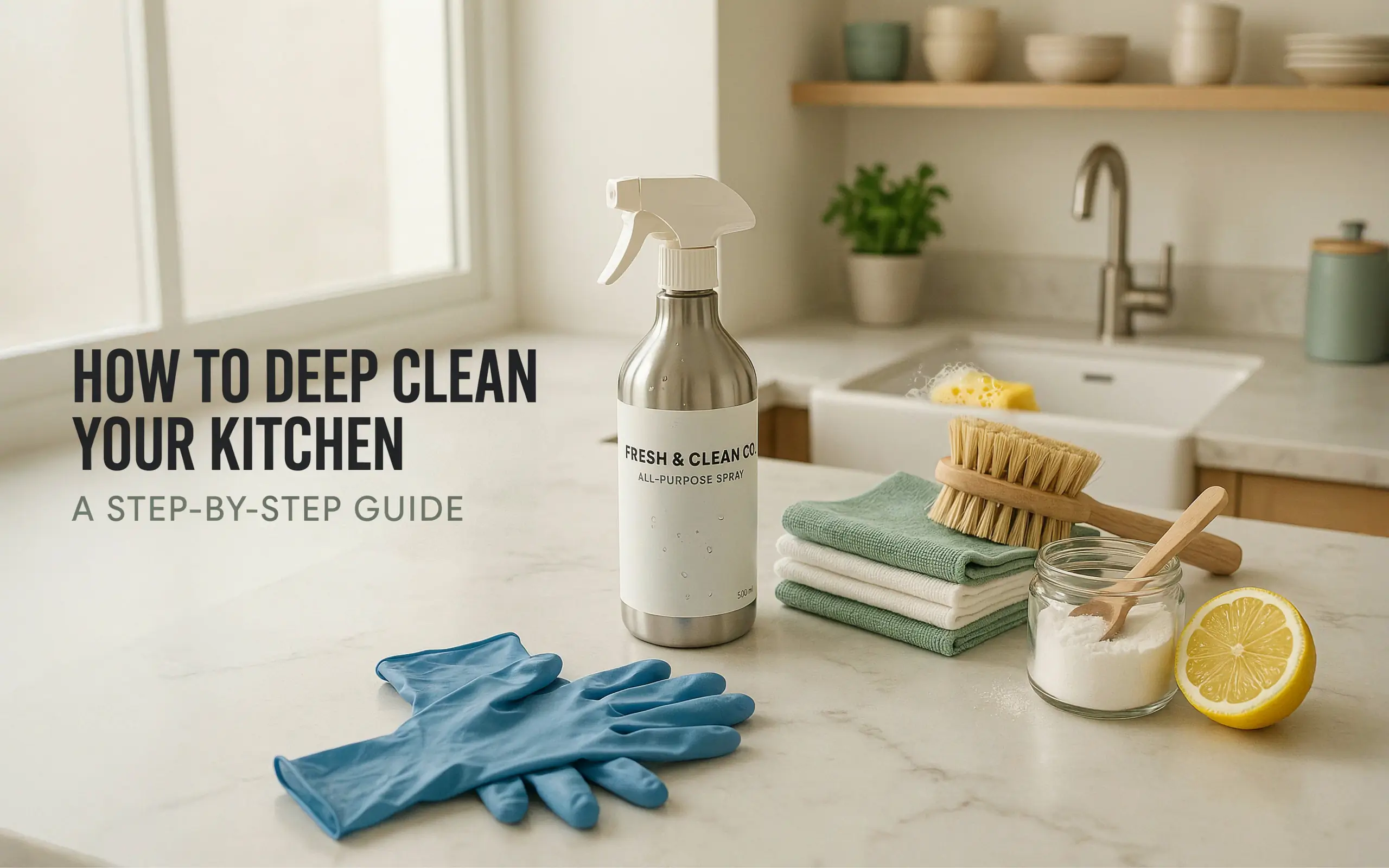 How To Deep Clean Kitchen Step By Step