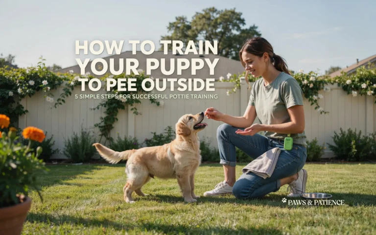 How To Train A Puppy To Pee Outside