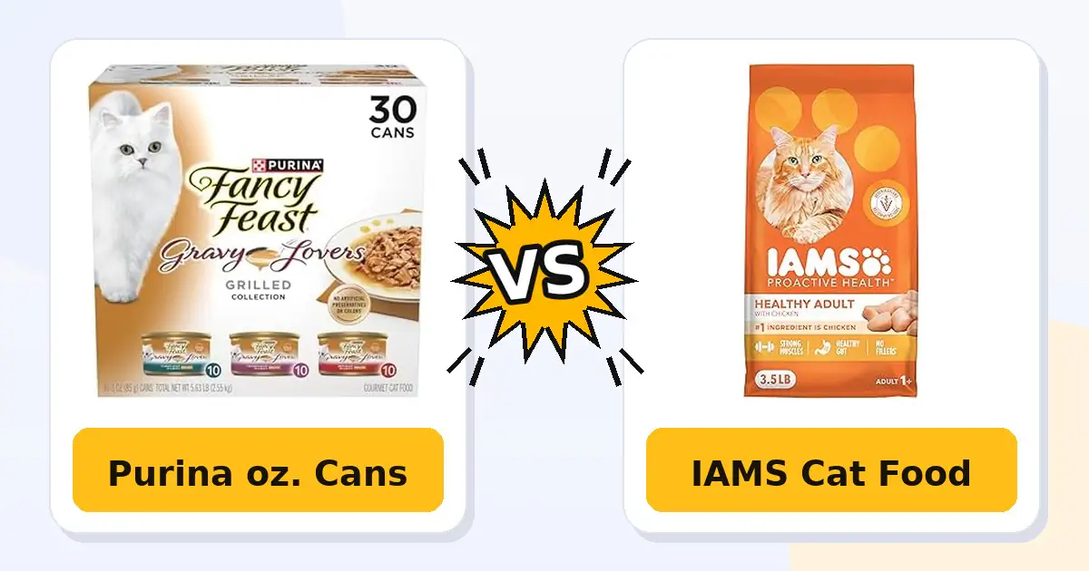 Wet Cat Food vs Dry Food: A Detailed Comparison of Purina Fancy Feast Gravy Lovers and IAMS Proactive Health