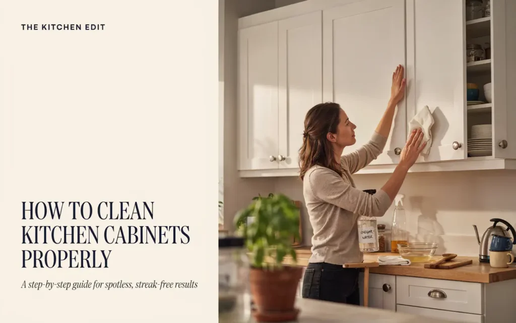 How To Clean Kitchen Cabinets Properly