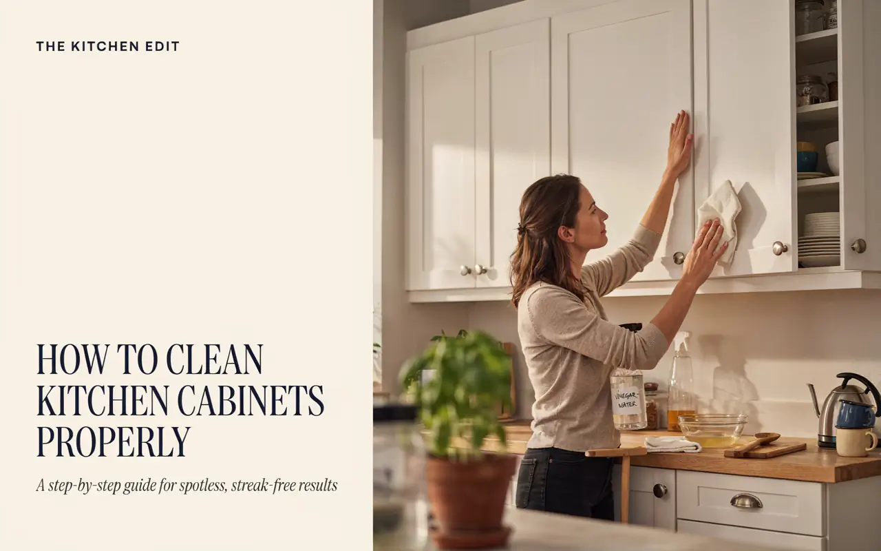 How To Clean Kitchen Cabinets Properly