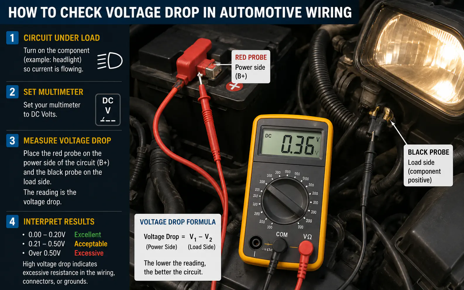 How to Check Voltage Drop in Automotive Wiring: A Practical Guide