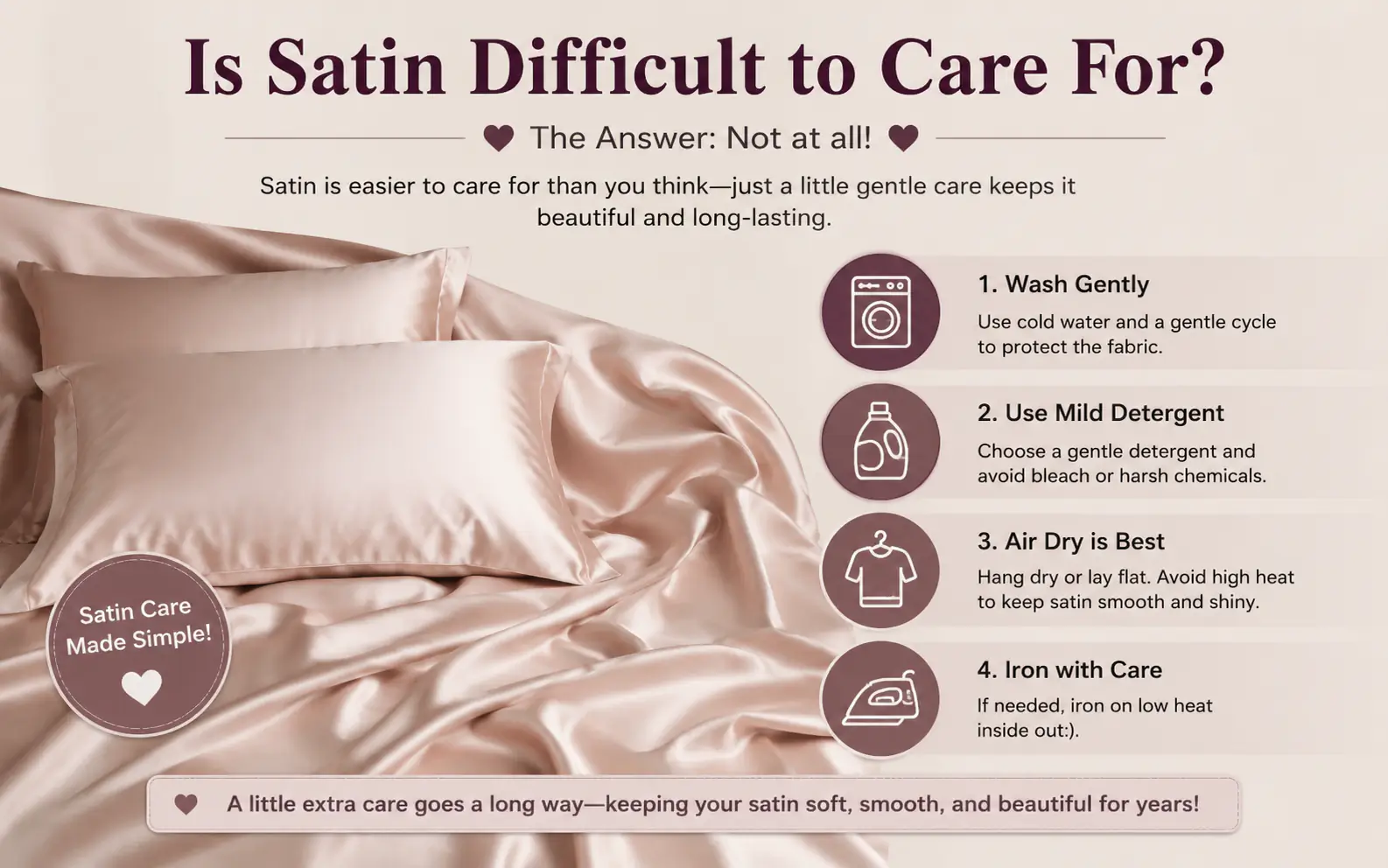 Is Satin Difficult to Care For? Real Maintenance Rules for Your Fabrics