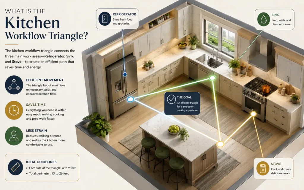 What Is the Kitchen Workflow Triangle? A Practical Design Guide