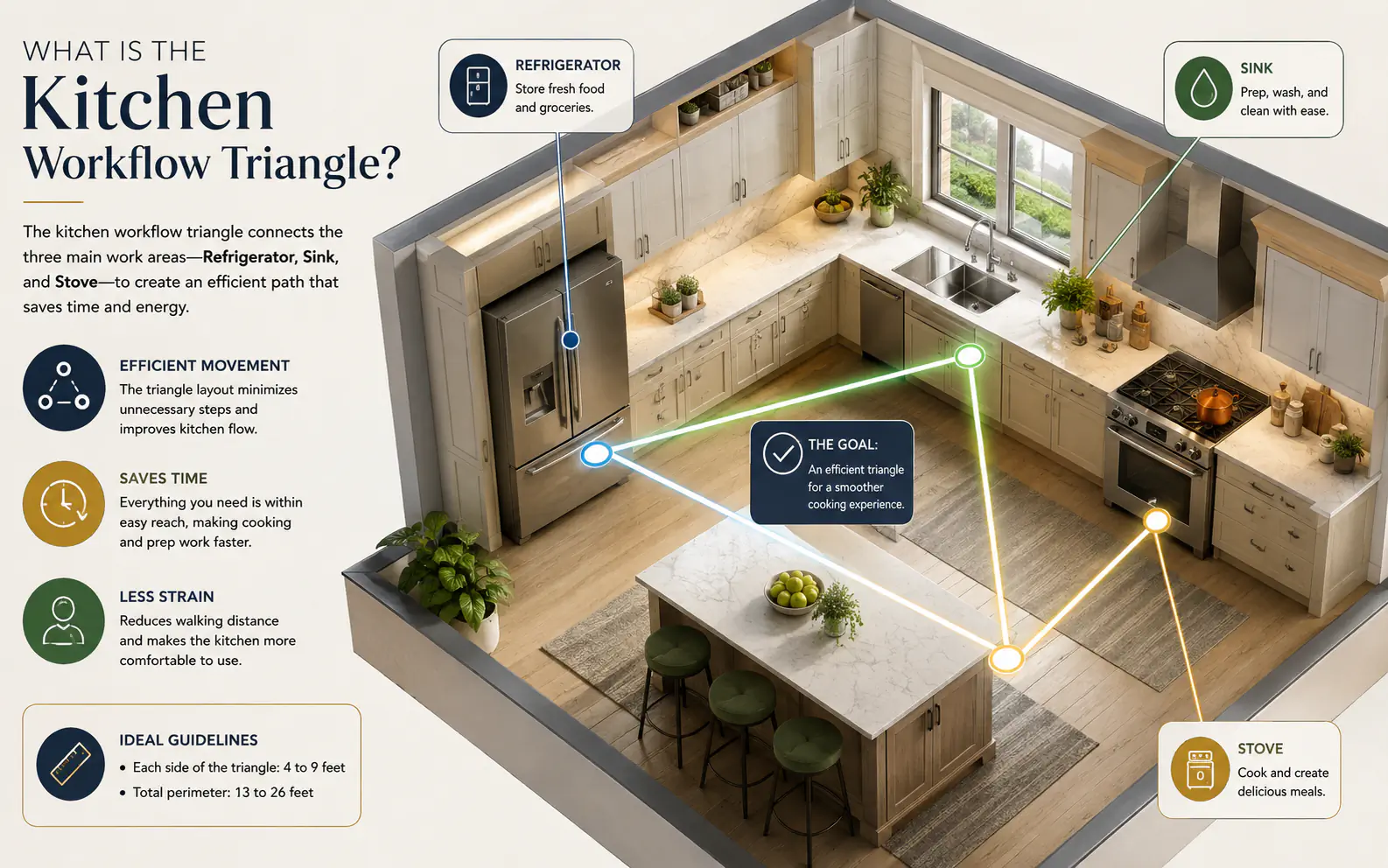 What Is the Kitchen Workflow Triangle? A Practical Design Guide
