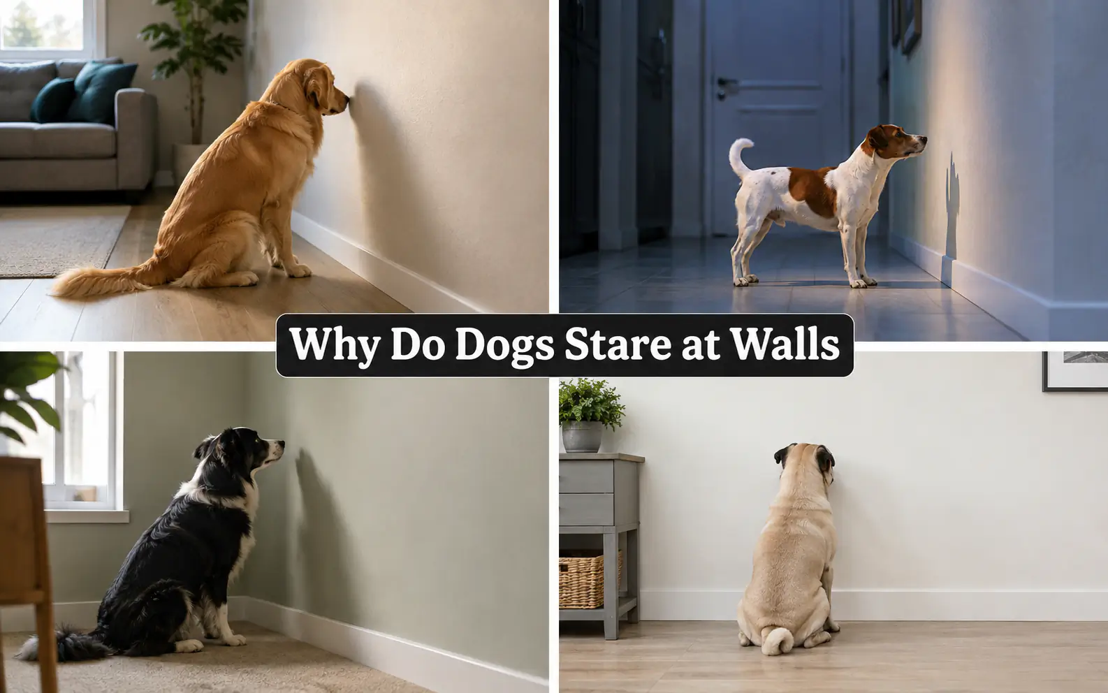 Why Do Dogs Stare at Walls? Common Causes and When to Worry