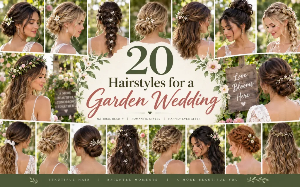 20 Hairstyles for a Garden Wedding