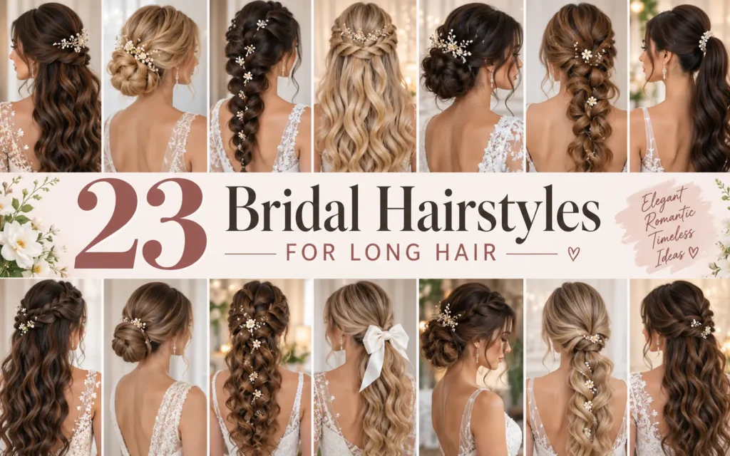 23 Bridal Hairstyles for Long Hair