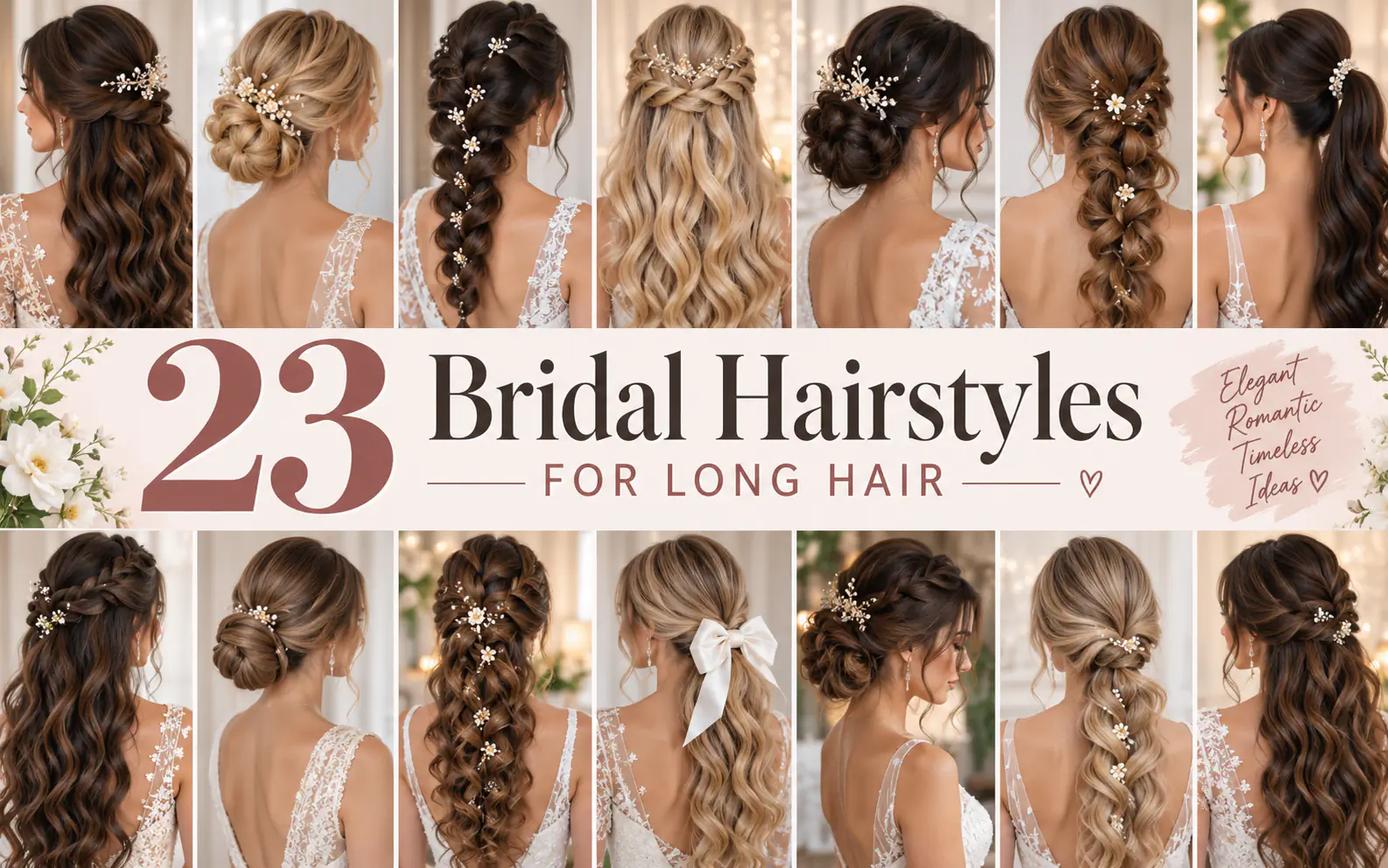 23 Bridal Hairstyles for Long Hair